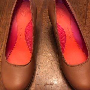 Brown Leather “Crocs”, 8.5 ,